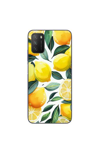 OEM Case compatible with Xiaomi Poco M3 Silicone Gel Tpu Model Lemons Pattern
