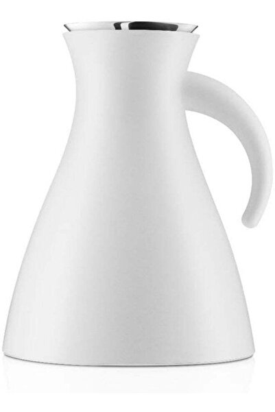 EVA SOLO Vacuum Jug 1.0 Liter Capacity, White Matt, Stainless Steel (White)