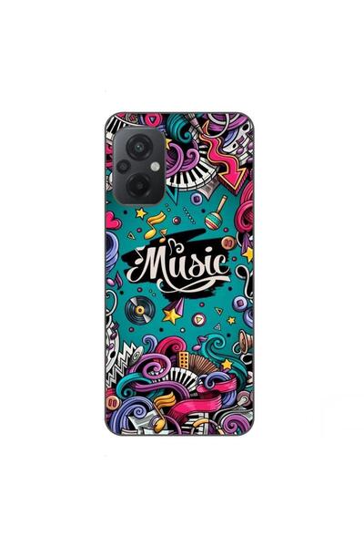 OEM Case compatible with Xiaomi Poco M5 Silicone Gel Tpu Pattern Pop Art Music