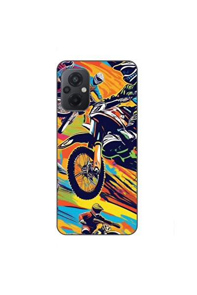 OEM Husa compatibila cu Xiaomi Poco M5 Silicon Gel Tpu Model Motocross Pop Art
