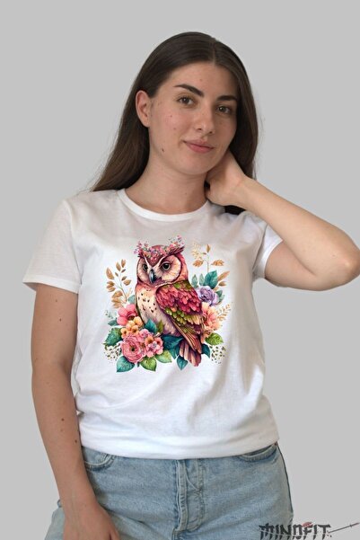 GILDAN Tricou Cu Bufnita Multicolora