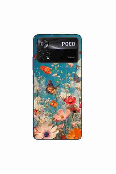OEM Husa compatibila cu Xiaomi Poco X4 Pro Silicon Gel Tpu Model Flori si Flu...