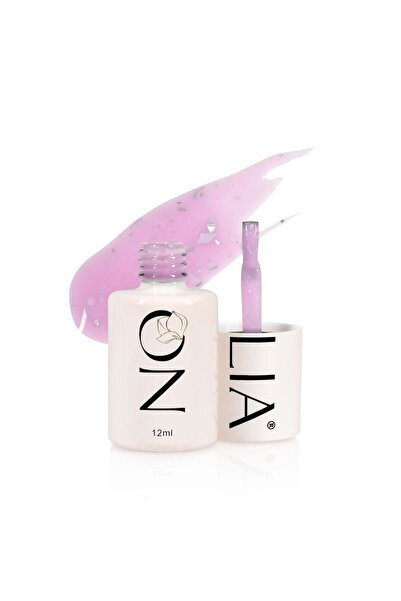 MAGNOLİA SHOP Confetti Rubber Base CRB188- LIPSTICK SILVER - 12ml