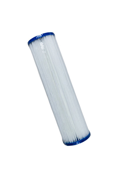 WTS Cartuș filtrant de apă plisat Big Blue pentru sedimente, 10 inch – 10 mic...