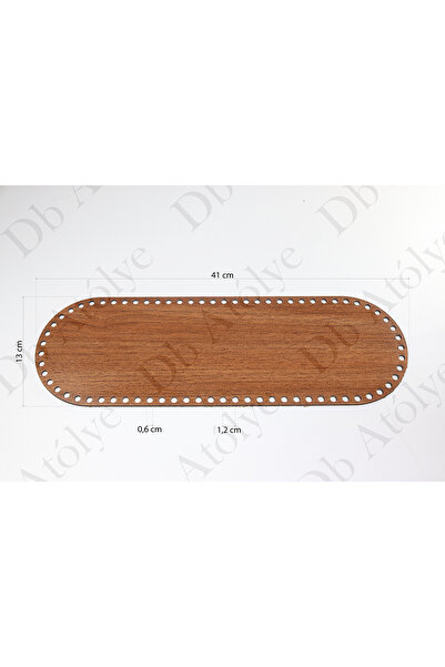 Db Atölye Rattan Örgü Plakası Oval 13X41 cm Ceviz renk - Bambu Sepet Altlığı ...