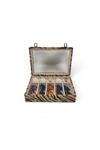 DİJİTAL ÇARŞI MAĞAZACILIK Diji 5 Glasses 5 Watch Box Watch and Glasses Bag Ti...
