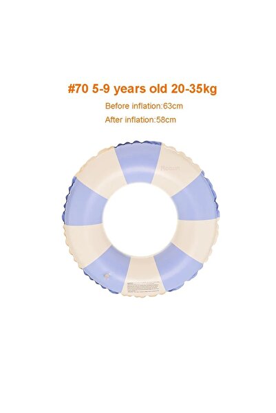 Choice4 Red Kids Swimming Ring, PVC Inflatable Float - Striped Design for Boy...