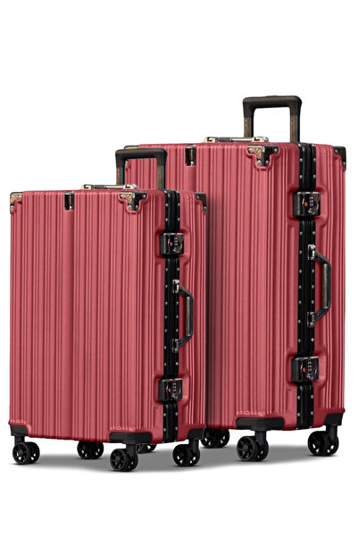 ZAAPPY Aluminum Frame Unbreakable Luggage 2Pcs Set (20/24 Inch) Polycarbonate...
