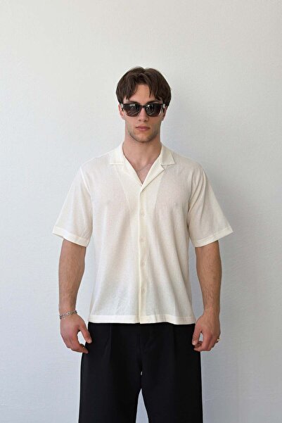 Flaw Wear Apaş Collar Woven Shirt