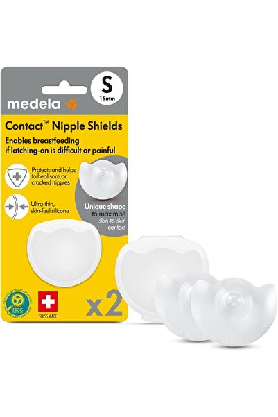 Medela واقيات حلمات الثدي السيليكونية، تصميم ناعم فائق النحافة، خالية من مادة...