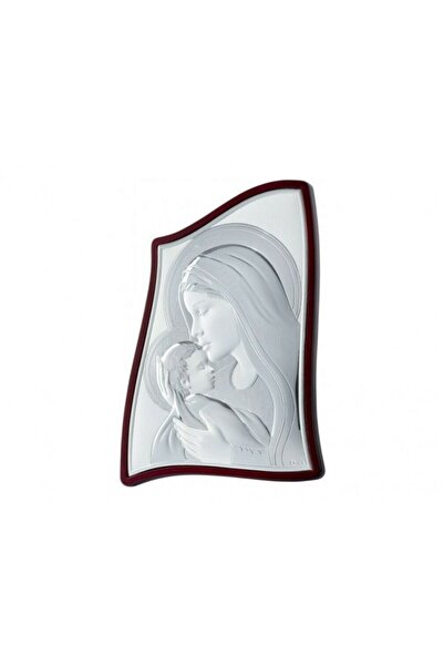 Prince Εικόνα Μαντόνα Ασημένια με ξύλο 9,5*12,5cm MA/E903/4