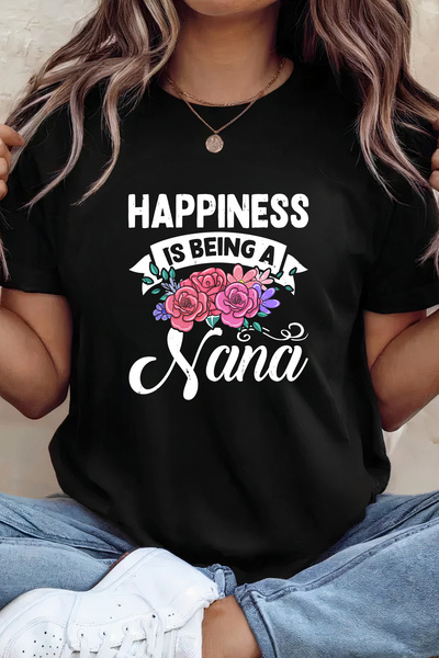 Sarah's Boutique Women's T-shirt – 100% cotton – Happy Nana
