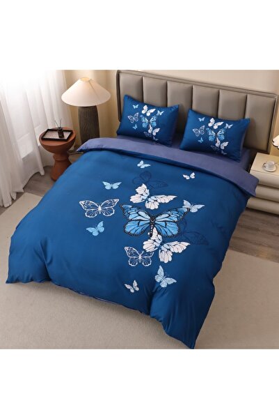 Edormitor Set de lenjerie de pat din flanelă 5D, 4 piese, Cearșaf cu elastic ...