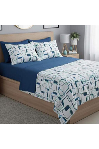 MayHome Σετ Σεντόνια Polycotton Διπλά 2520346518-1 με Λάστιχο (Π: 140cm x Μ: ...