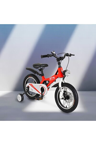 byox Bicicleta copii 3-5 ani GTR Red 14 inch, cadru magneziu, frane disc, rot...