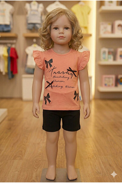 Bıcır Kıds Double Jersey Suit with Ribbons