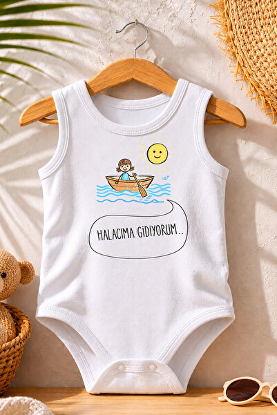 Pamuk Saray Hala Themed Baby Bodysuit Printed 100% Cotton