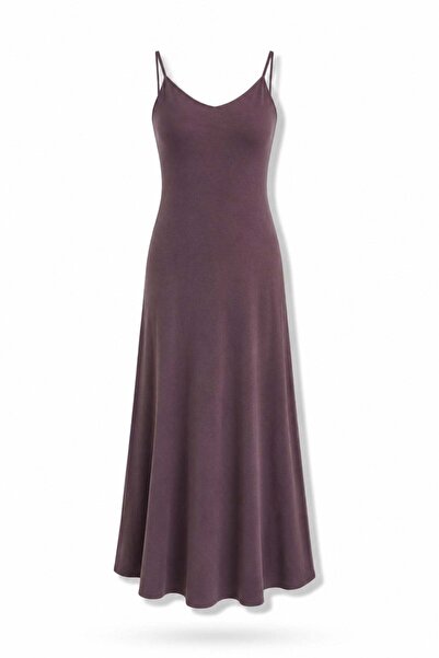 5in1Canpolat Rochie din modal Plum Flow