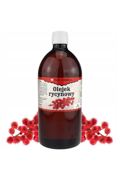 CHOSA Ulei de Ricin, Pure , 1l, Presat la Rece, Nerafinat, pentru Păr, Gene ș...