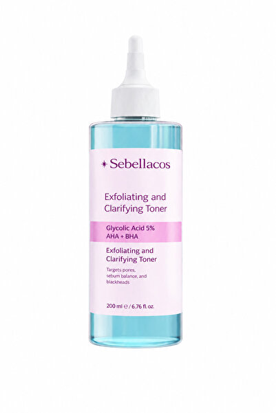 SeBeLLaCoS AHA BHA Peeling Tonik %5 Glycolic Acid Gözenek Sıkılaştırıcı 200 ml