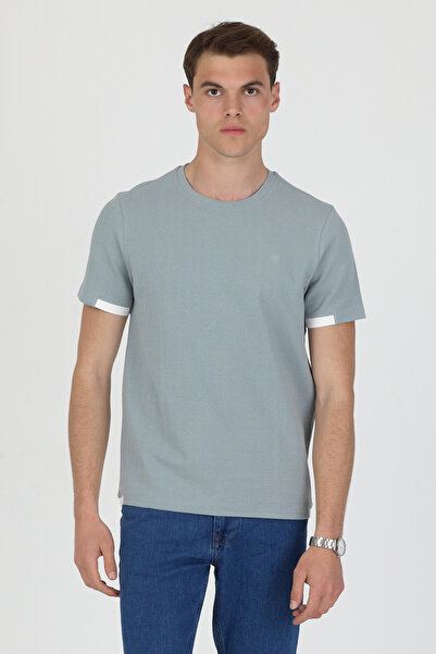 ENQUE Crew Neck Cotton Short Sleeve T-Shirt