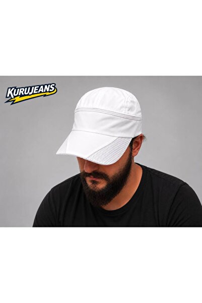 kuru Micro Fiber Fabric Adjustable Hat with Top Zipper for Both Visor and Spo...
