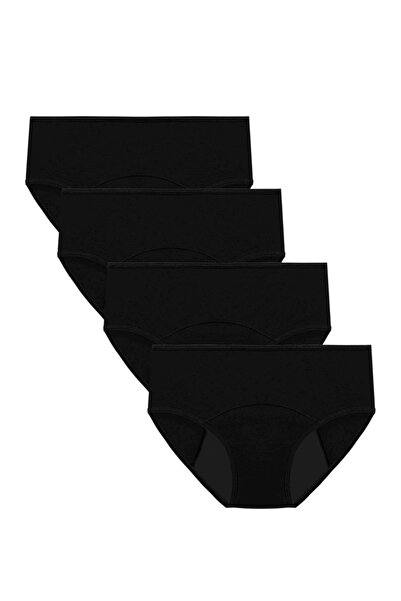 Adorel Set 4 Chiloti Menstruali Reutilizabili din Bumbac, Extra Protectie imp...