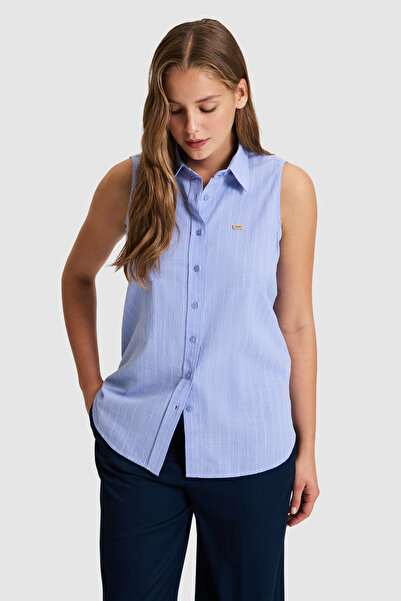 U.S. Polo Assn. Kadın MOR Kısa Kollu Gömlek 50324666-VR245