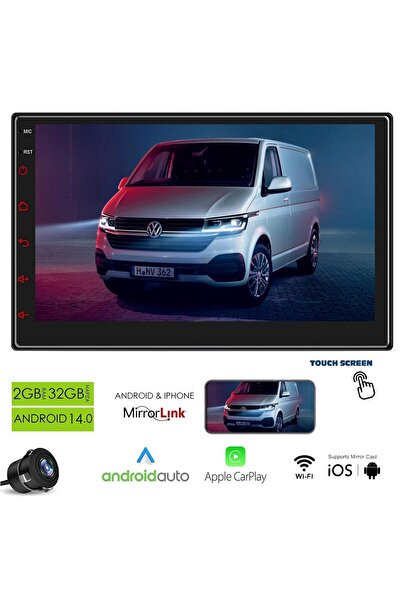 megavox MGX-702 Android Double Dın 7 İnç 2+32GB BT/USB/GPS/Radyo/IPS Ekran/Ge...