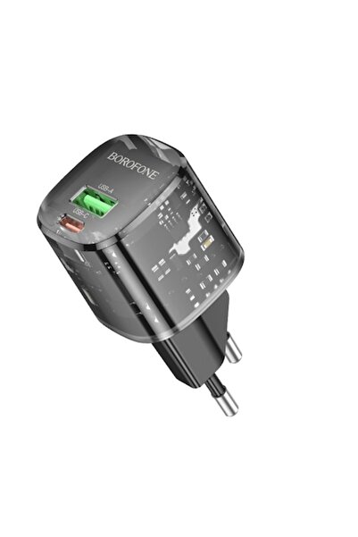 Borofone Încărcător de perete Sunlight (BN17) Dual Port, USB C + USB A, 5V/3A...