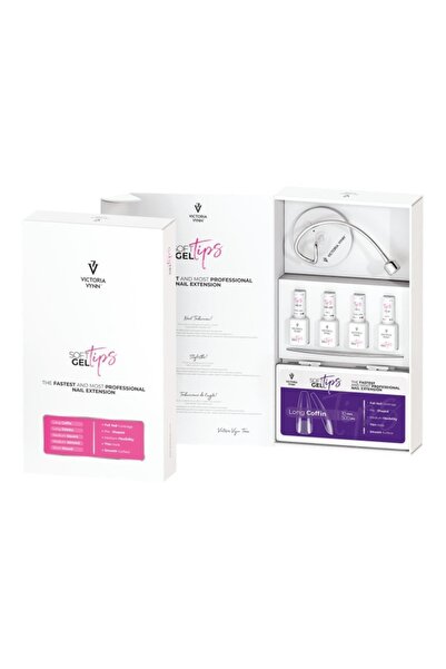 VICTORIA VYNN Kit manichiura Soft Gel Tips Long Coffin