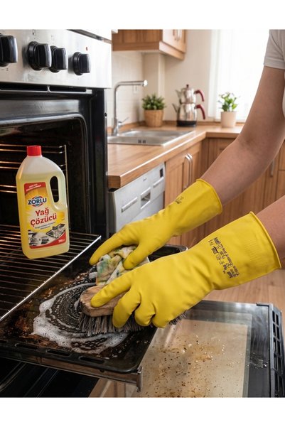 ANSELL 87-850 Chemical Resistant Latex Gloves No:7