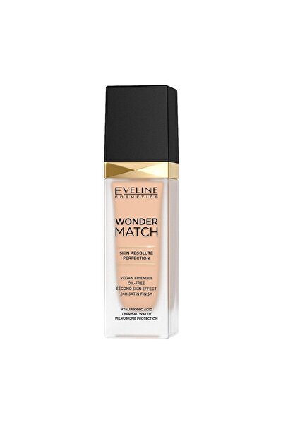 Eveline Cosmetics Wonder Match Skin, Fără ulei, Fond de ten lichid, 16, Bej d...