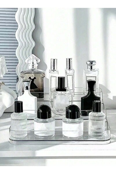 swasto Acrylic Cosmetic & Makeup Organizer Rack, 3-Tier Display Stand, Clear ...