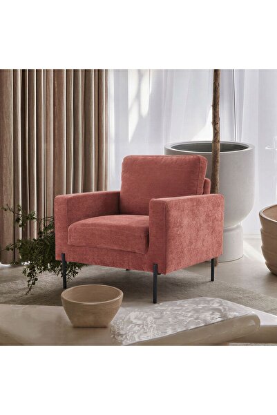 Danube Home Benji 1 Seater Fabric Sofa | Armchair | Single Seater Accent Chai...