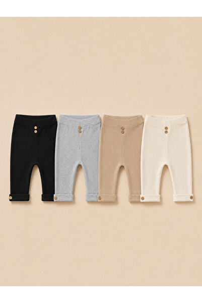 Minory Baby - 100% Cotton 4-Piece Baby Bottom Pants Set