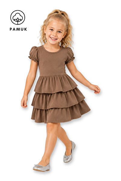 difa kids Rochie pentru fete, cu volane, ocazională, de vară, pentru copii
