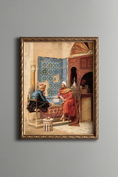 epiqart قطع شطرنج - إطار بنمط عتيق - موديل نحيف