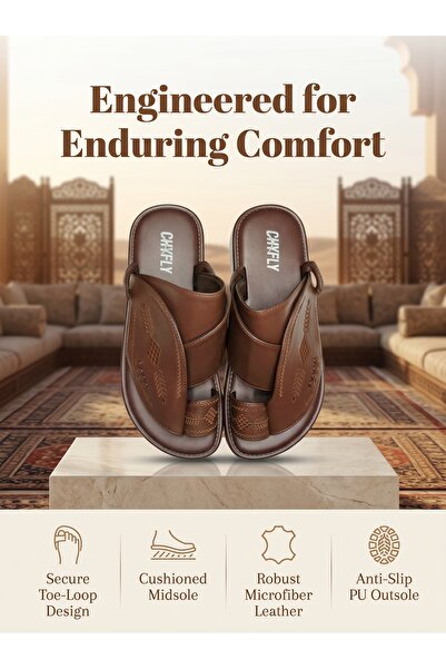 Khayrat Slipper صندل شرقي ميلانو فاخر - صندل رجالي فريد - مصنوع يدويًا، مفتوح...