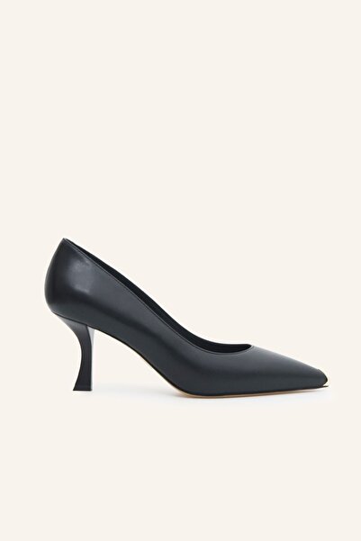 MARCATELLI Siyah Deri Stiletto