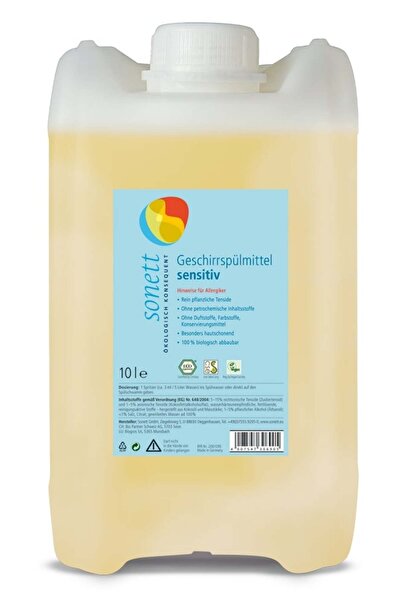 Sonett Detergent lichid pentru vase sensitive 10l
