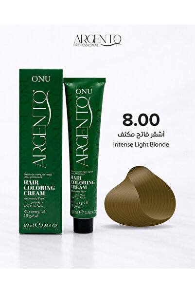 Argento Argento Professional Ammonia-Free Hair Dye Light Blonde Intensive 8.0...