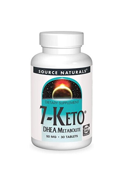 source naturals 7 كيتو دي إتش إي أيه، 50 ملغ، 30 قرص