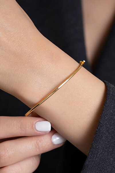 Bayar Gold 14 Ayar Altın Oval Ajda Kelepçe