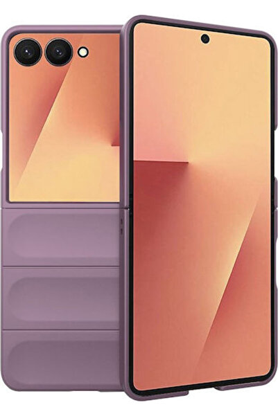 Techsuit Μαγική Πίσω Θήκη Σιλικόνης Μωβ (Galaxy Z Flip7)