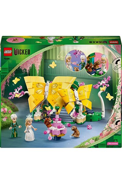 LEGO يوم زفاف غليندا الشريرة - لعبة بناء مع دميةين صغيرتين وشخصيتي فراشة قابل...