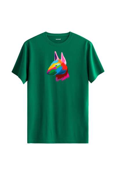 Colermi Colorful Rocky Bull Terrier Dog Printed T-Shirt