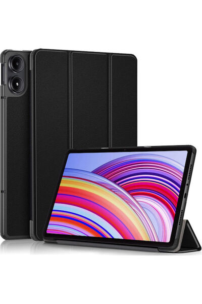 Techsuit FoldPro Ανθεκτική Μαύρη Θήκη Flip (Redmi Pad Pro 12.1 / Poco Pad 12.1)