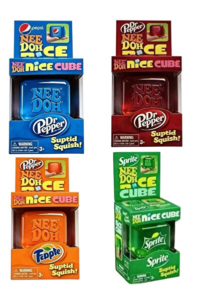 Pofika Needoh Nice Cube Peps Squishy Süper Yumuşak Oyuncak Stres Atma Rahatla...