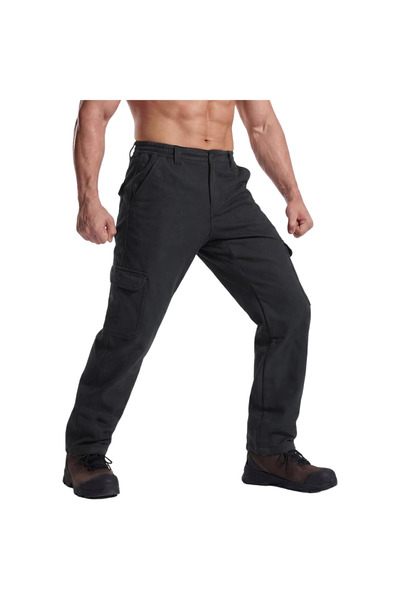 OEM Pantaloni Cargo Bărbați Vânătoare Militare Groși Rezistenți la Vânt Negri XL